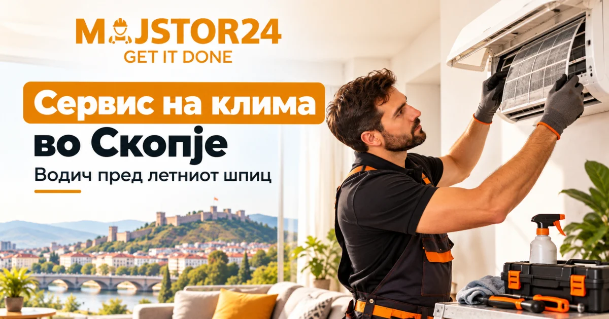 Сервис на клима во Скопје – водич пред летниот шпиц со Majstor24