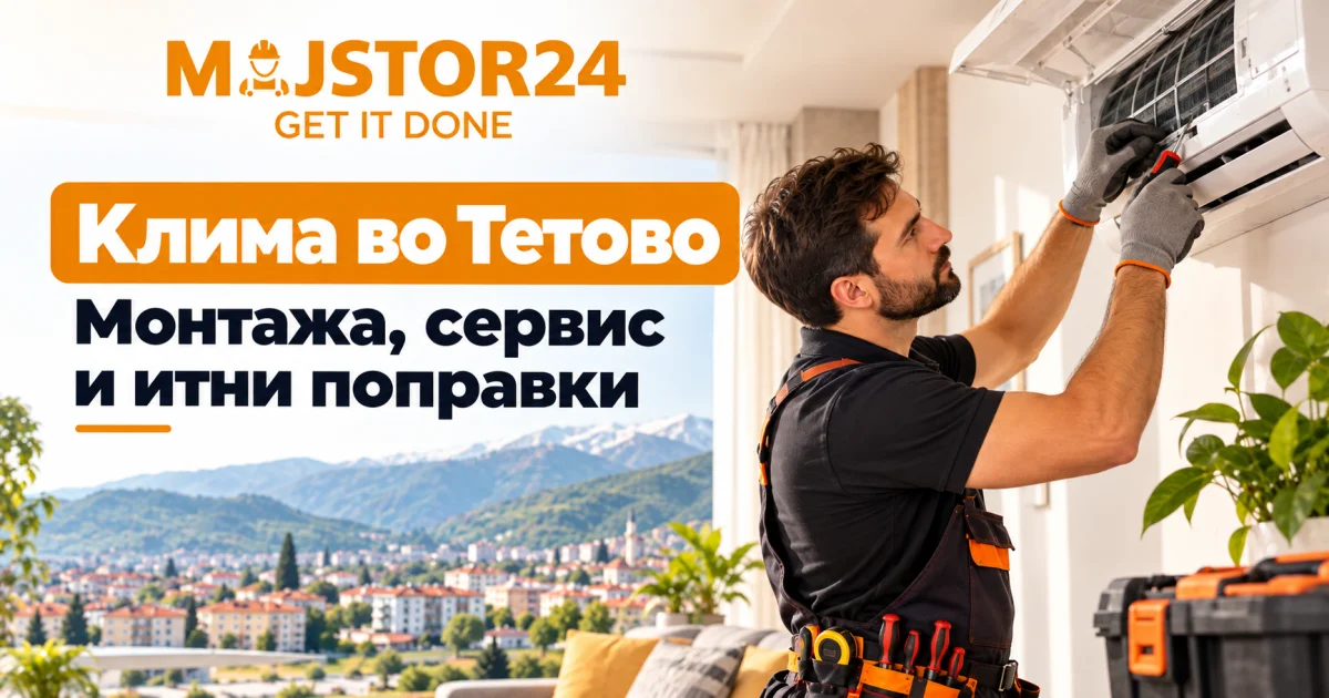 Клима во Тетово – монтажа, сервис и итни поправки